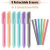 image:imageMr Pen Retractable Mechanical Eraser Pen 6 Pack Earthy Colors Erasers for Pencils Eraser for ArtistsPastel With Colored Erasers