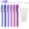 image:imageMr Pen Retractable Mechanical Eraser Pen 6 Pack Earthy Colors Erasers for Pencils Eraser for ArtistsTwilight