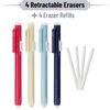 image:imageMr Pen Retractable Mechanical Eraser Pen 6 Pack Earthy Colors Erasers for Pencils Eraser for ArtistsVibrant