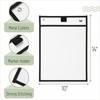 image:imageMr Pen Reusable Dry Erase Pocket Sleeves 10 x 14 12 Pack Black  Clear Plastic Paper Sleeves Ticket Holders Clear Plastic Sheet Protectors Teacher School Classroom Supplies