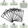 image:imageMr Pen Reusable Dry Erase Pocket Sleeves 10 x 14 12 Pack Black  Clear Plastic Paper Sleeves Ticket Holders Clear Plastic Sheet Protectors Teacher School Classroom Supplies
