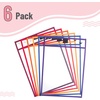 image:imageMr Pen Reusable Dry Erase Pocket Sleeves 10 x 14 6 Pack Colorful  Clear Plastic Paper Sleeves Ticket Holders Clear Plastic Sheet Protectors Teacher School Classroom SuppliesSunset