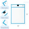 image:imageMr Pen Reusable Dry Erase Pocket Sleeves 10 x 14 6 Pack Colorful  Clear Plastic Paper Sleeves Ticket Holders Clear Plastic Sheet Protectors Teacher School Classroom SuppliesOcean Breeze