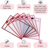 image:imageMr Pen Reusable Dry Erase Pocket Sleeves 10 x 14 6 Pack Colorful  Clear Plastic Paper Sleeves Ticket Holders Clear Plastic Sheet Protectors Teacher School Classroom SuppliesPink Shades