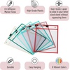 image:imageMr Pen Reusable Dry Erase Pocket Sleeves 10 x 14 6 Pack Colorful  Clear Plastic Paper Sleeves Ticket Holders Clear Plastic Sheet Protectors Teacher School Classroom SuppliesCoral