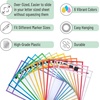 image:imageMr Pen Reusable Dry Erase Pocket Sleeves 10 x 14 6 Pack Colorful  Clear Plastic Paper Sleeves Ticket Holders Clear Plastic Sheet Protectors Teacher School Classroom SuppliesBright  Pastel Colors