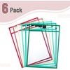 image:imageMr Pen Reusable Dry Erase Pocket Sleeves 10 x 14 6 Pack Colorful  Clear Plastic Paper Sleeves Ticket Holders Clear Plastic Sheet Protectors Teacher School Classroom SuppliesCoral