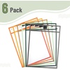 image:imageMr Pen Reusable Dry Erase Pocket Sleeves 10 x 14 6 Pack Colorful  Clear Plastic Paper Sleeves Ticket Holders Clear Plastic Sheet Protectors Teacher School Classroom SuppliesAutumn