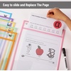 image:imageMr Pen Reusable Dry Erase Pocket Sleeves 10 x 14 6 Pack Colorful  Clear Plastic Paper Sleeves Ticket Holders Clear Plastic Sheet Protectors Teacher School Classroom SuppliesPastel Colors