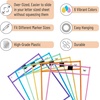 image:imageMr Pen Reusable Dry Erase Pocket Sleeves 10 x 14 6 Pack Colorful  Clear Plastic Paper Sleeves Ticket Holders Clear Plastic Sheet Protectors Teacher School Classroom SuppliesPastel Colors