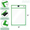 image:imageMr Pen Reusable Dry Erase Pocket Sleeves 10 x 14 6 Pack Colorful  Clear Plastic Paper Sleeves Ticket Holders Clear Plastic Sheet Protectors Teacher School Classroom SuppliesBright  Pastel Colors