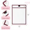 image:imageMr Pen Reusable Dry Erase Pocket Sleeves 10 x 14 6 Pack Colorful  Clear Plastic Paper Sleeves Ticket Holders Clear Plastic Sheet Protectors Teacher School Classroom SuppliesSunset