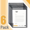 image:imageMr Pen Reusable Dry Erase Pocket Sleeves 10 x 14 6 Pack Colorful  Clear Plastic Paper Sleeves Ticket Holders Clear Plastic Sheet Protectors Teacher School Classroom SuppliesBlack