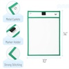 image:imageMr Pen Reusable Dry Erase Pocket Sleeves 10 x 14 6 Pack Colorful  Clear Plastic Paper Sleeves Ticket Holders Clear Plastic Sheet Protectors Teacher School Classroom SuppliesMint Melody