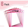 image:imageMr Pen Reusable Dry Erase Pocket Sleeves 10 x 14 6 Pack Colorful  Clear Plastic Paper Sleeves Ticket Holders Clear Plastic Sheet Protectors Teacher School Classroom SuppliesPink Shades