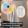 image:imageMr Pen Round Dry Erase Board 115 with a Black Dry Erase Marker  Gold Frame Small White Board
