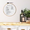 image:imageMr Pen Round Dry Erase Board 115 with a Black Dry Erase Marker  Gold Frame Small White Board