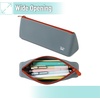 image:imageMr Pen Silicone Pencil Case Pouch Dusty Pink  Aesthetic Triangular Design Multipurpose Aesthetic Pencil Case Small Silicone Makeup BagSlate Blue