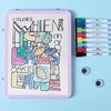 image:imageMr Pen Small Dry Erase Board 125x95 Inches  Whiteboard with 8 Fine Point Dry Erase Markers and 2 Board Magnets Magnetic Small White Board for Students HomePurple