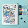 image:imageMr Pen Small Dry Erase Board 125x95 Inches  Whiteboard with 8 Fine Point Dry Erase Markers and 2 Board Magnets Magnetic Small White Board for Students HomeGreen