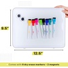 image:imageMr Pen Small Dry Erase Board 125x95 Inches  Whiteboard with 8 Fine Point Dry Erase Markers and 2 Board Magnets Magnetic Small White Board for Students HomeWhite