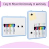 image:imageMr Pen Small Dry Erase Board 125x95 Inches  Whiteboard with 8 Fine Point Dry Erase Markers and 2 Board Magnets Magnetic Small White Board for Students HomeBlue