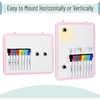 image:imageMr Pen Small Dry Erase Board 125x95 Inches  Whiteboard with 8 Fine Point Dry Erase Markers and 2 Board Magnets Magnetic Small White Board for Students HomePink