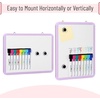 image:imageMr Pen Small Dry Erase Board 125x95 Inches  Whiteboard with 8 Fine Point Dry Erase Markers and 2 Board Magnets Magnetic Small White Board for Students HomePurple