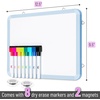 image:imageMr Pen Small Dry Erase Board 125x95 Inches  Whiteboard with 8 Fine Point Dry Erase Markers and 2 Board Magnets Magnetic Small White Board for Students HomeBlue