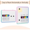 image:imageMr Pen Small Dry Erase Board 125x95 Inches  Whiteboard with 8 Fine Point Dry Erase Markers and 2 Board Magnets Magnetic Small White Board for Students HomeColorful