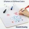image:imageMr Pen Small Dry Erase Lapboard 9x12 Inches 3 Markers  Double Sided Mini Dry Erase Board for Kids Small Whiteboard Portable for Kids Students and Classroom Use