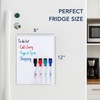 image:imageMr Pen Small Magnetic Dry Erase Board Sheet for Refrigerator 8x12 Inches  Flexible Fridge Whiteboard for Kitchen White Board Organizer and Planner with Stain Resistant Technology 4 Markers