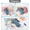 image:imageMr Pen Standing Pencil Case Animal Pencil Pouch Brown Donkey  Kids Pencil Case for Kids Cute Pencil Pouch for Girls and Boys Pen Case Pen PouchBlue