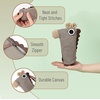image:imageMr Pen Standing Pencil Case Animal Pencil Pouch Brown Donkey  Kids Pencil Case for Kids Cute Pencil Pouch for Girls and Boys Pen Case Pen PouchBrown