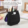 image:imageMr Pen Standing Pencil Case Pouch Sit amp Lay MeshView Design  Black with Gray Zipper Interior Pocket amp 2 Elastic Binder Loops Cute Pencil Case for Girls and BoysBlack  Purple