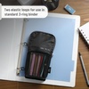 image:imageMr Pen Standing Pencil Case Pouch Sit amp Lay MeshView Design  Black with Gray Zipper Interior Pocket amp 2 Elastic Binder Loops Cute Pencil Case for Girls and BoysBlack with Gray Zipper