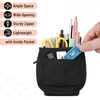 image:imageMr Pen Standing Pencil Case Pouch Sit amp Lay MeshView Design  Black with Gray Zipper Interior Pocket amp 2 Elastic Binder Loops Cute Pencil Case for Girls and BoysBlack  Red