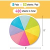 image:imageMr Pen Triangular Sticky Notes 8 Pads 480 Sheets  Wheel Sticky Notes Bulk SelfStick Note Pads Perfect for Office School Home Study amp Organization
