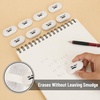 image:imageMr Pen White Oval Pencil Erasers 10 Pack 1 x 2 Soft Rubber White Pencil Erasers for School Office Art Sketching Homework Exams Clean SmudgeFree Correction
