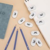 image:imageMr Pen White Oval Pencil Erasers 10 Pack 1 x 2 Soft Rubber White Pencil Erasers for School Office Art Sketching Homework Exams Clean SmudgeFree Correction