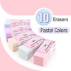 image:imageMr Pen White Pencil Eraser 10 Pack  Large Latex Free Vinyl Block Erasers for School Office Art Sketching Homework Exams Clean SmudgeFree CorrectionPastel Colors