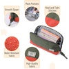 image:imageMr Pen WideOpening Pencil Case Triangle Design  Compact amp Spacious Pencil Cases with 5 Mesh Pockets Bag Pouch Box Organizer for Students School Supplies Aesthetic SupplyOlive Green  Orange