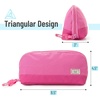 image:imageMr Pen WideOpening Pencil Case Triangle Design  Compact amp Spacious Pencil Cases with 5 Mesh Pockets Bag Pouch Box Organizer for Students School Supplies Aesthetic SupplyPink