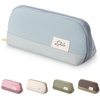 image:imageMr Pen WideOpening Pencil Case Triangle Design  Compact amp Spacious Pencil Cases with 5 Mesh Pockets Bag Pouch Box Organizer for Students School Supplies Aesthetic SupplyLight Blue