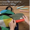 image:imageMr Pen WideOpening Pencil Case Triangle Design  Compact amp Spacious Pencil Cases with 5 Mesh Pockets Bag Pouch Box Organizer for Students School Supplies Aesthetic SupplyOlive Green  Orange
