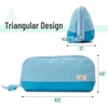 image:imageMr Pen WideOpening Pencil Case Triangle Design  Compact amp Spacious Pencil Cases with 5 Mesh Pockets Bag Pouch Box Organizer for Students School Supplies Aesthetic SupplyBlue