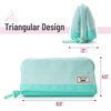 image:imageMr Pen WideOpening Pencil Case Triangle Design  Compact amp Spacious Pencil Cases with 5 Mesh Pockets Bag Pouch Box Organizer for Students School Supplies Aesthetic SupplyMint Green