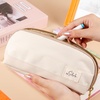 image:imageMr Pen WideOpening Pencil Case Triangle Design  Compact amp Spacious Pencil Cases with 5 Mesh Pockets Bag Pouch Box Organizer for Students School Supplies Aesthetic SupplyRose Pink