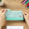 image:imageMr Pen WideOpening Pencil Case Triangle Design  Compact amp Spacious Pencil Cases with 5 Mesh Pockets Bag Pouch Box Organizer for Students School Supplies Aesthetic SupplyMint Green
