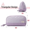image:imageMr Pen WideOpening Pencil Case Triangle Design  Compact amp Spacious Pencil Cases with 5 Mesh Pockets Bag Pouch Box Organizer for Students School Supplies Aesthetic SupplyPurple